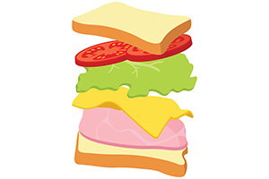 FALLING SANDWICH